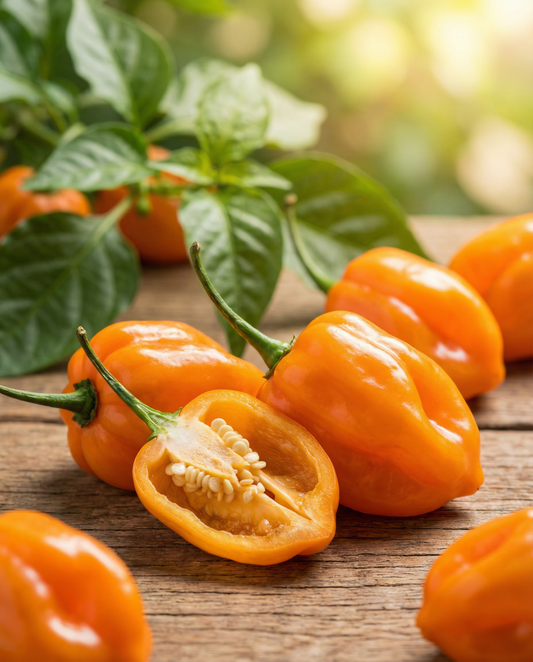 Semi di peperone Habanero Orange (Capsicum chinense) – ortaggio annuale da SeedsChoice
