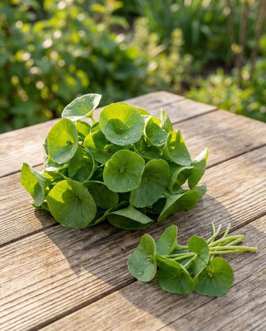 Portulaca invernale da foglia (Claytonia perfoliata) – semi di verdura annuale da SeedsChoice