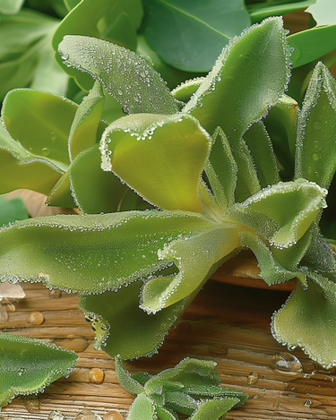 Semi di foglie di pianta del ghiaccio (Mesembryanthemum crystallinum) – ortaggio annuale