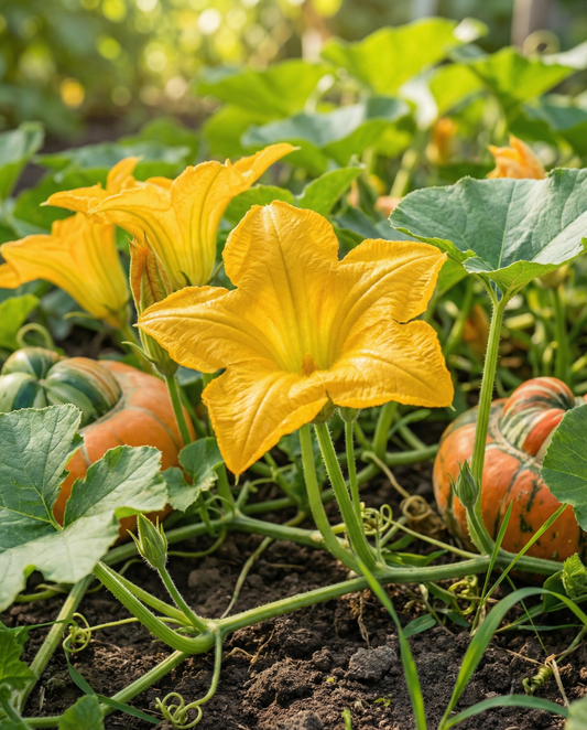 Zucca ornamentale Turkish Turban (Cucurbita maxima) – semi annuali da SeedsChoice