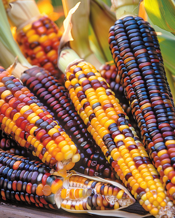 Semi di granturco ornamentale Little Jewels con spighe decorative (Zea mays) – verdura annuale
