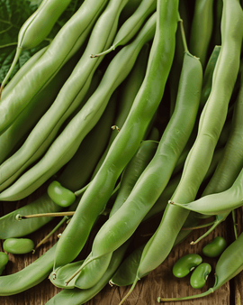 Bush Bean Seeds Odeon Phaseolus Vulgaris Annual 50g