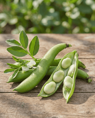 Fava Threefold White 100g (Vicia faba) – semi di ortaggi annuali da SeedsChoice