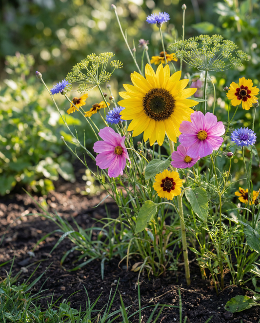 Miscuglio mix fiori recisi – semi di fiori annuali biologici da SeedsChoice