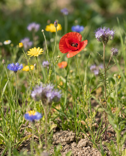 Ladybird Mix 25 M2 Scatter Box – semi di fiori annuali da SeedsChoice