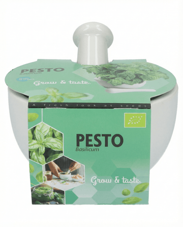 Semi di basilico Mortar Set – erba biologica da SeedsChoice
