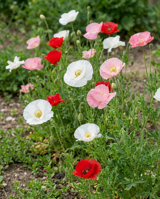 Semi di papavero Mother Of Pearl (Papaver rhoeas) – semi di fiori annuali da SeedsChoice