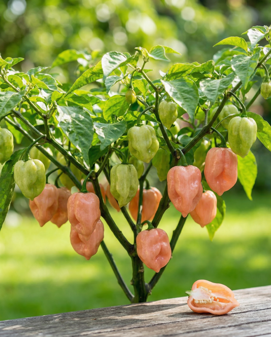 Peperone Habanero Rosa (Capsicum chinense) – semi da orto annuali di SeedsChoice