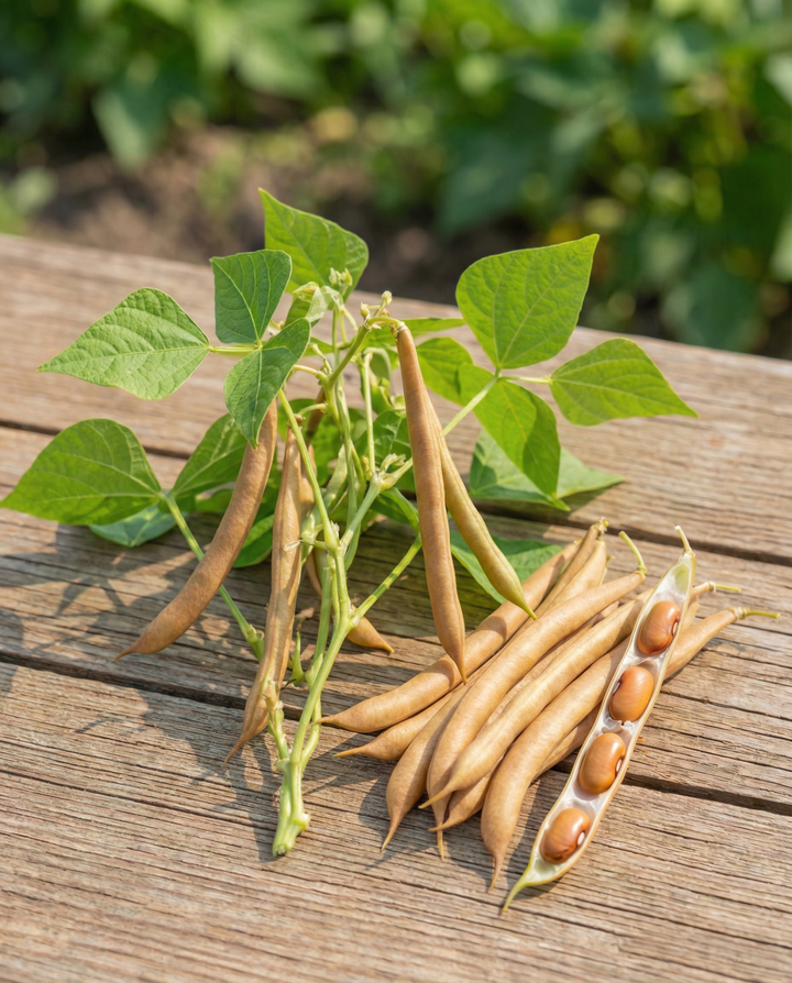 Semi di fagiolo nano Brown Dutch 25g (Phaseolus vulgaris) – ortaggio annuale